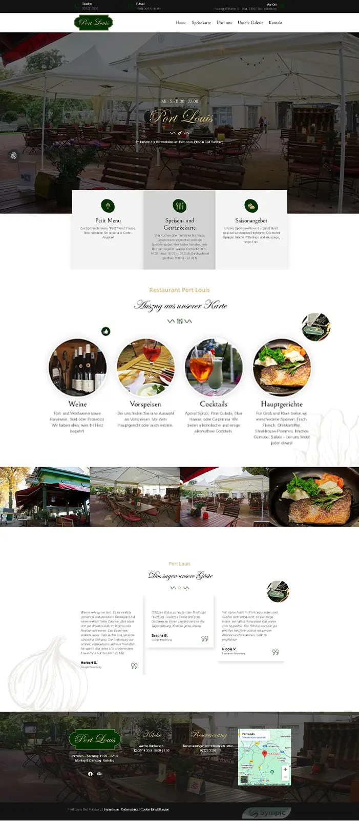 Sympic Webdesign - Port Louis Referenz